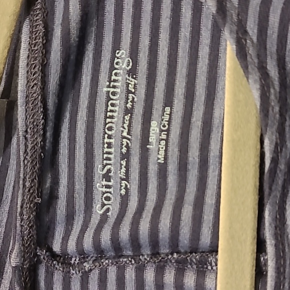 Soft Surroundings super soft cotton tunic long sleeve blue striped excellent con - Picture 2 of 9